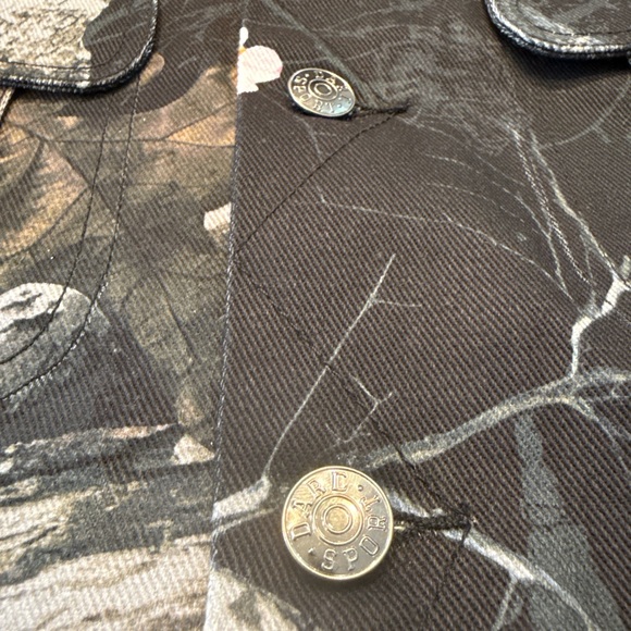 Darc Sport Starry Blossom Woodland Camo Denim Jacket — Size L (Oversized) Sample - Picture 7 of 9